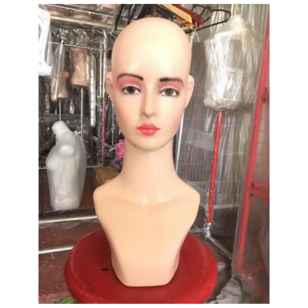 Manekin Kepala Dewasa dan Anak Preloved Bekas Mulus Spt Baru