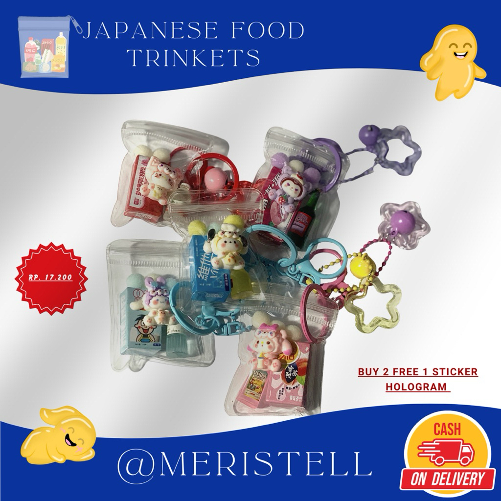 MERISTEL — Japanese Food Trinkets Keychain
