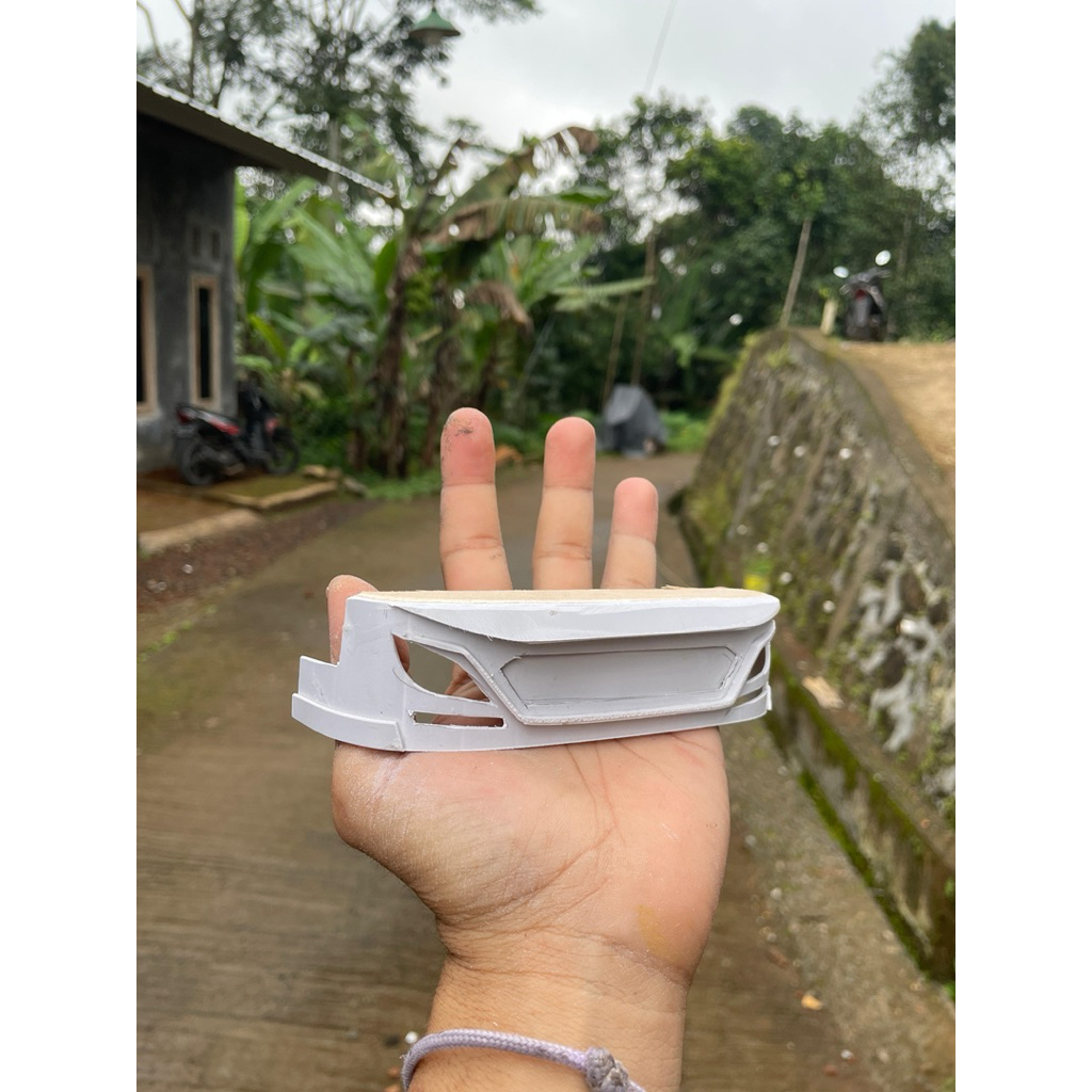 Bemper truk canter skala 14/ bempet truk oleng/ miniatur truk/bemper