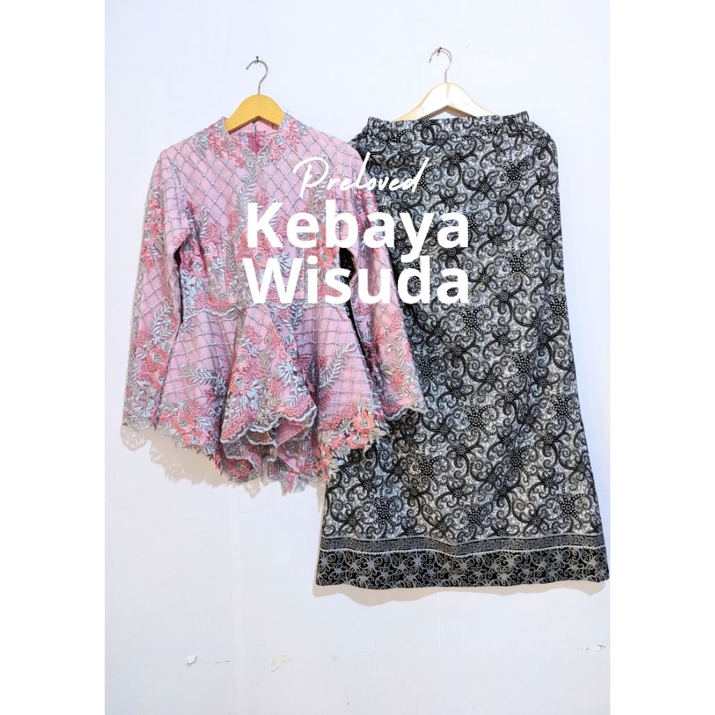 Preloved Kebaya Wisuda set / Kebaya Pesta / Kebaya mewah / Kebaya Bridesmaid