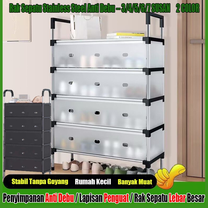 RAK SEPATU TERTUTUP ANTI DEBU / Rak Sepatu Anti Debu Sederhana – Rak Sepatu Besi Anti Debu Minimalis
