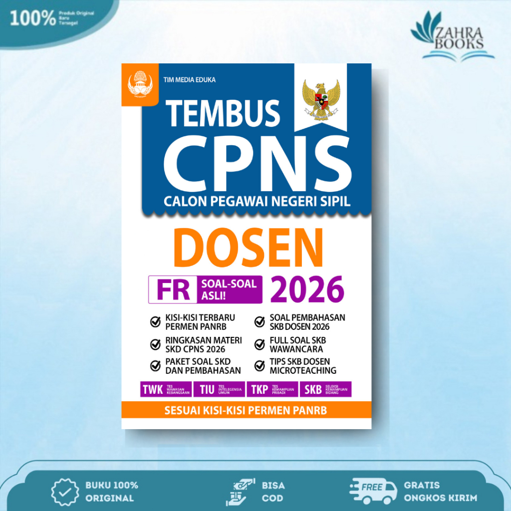 Buku Tembus Tes CPNS Dosen 2026 - Media Eduka