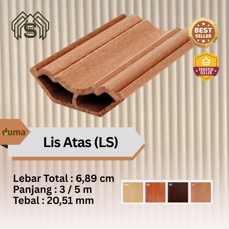 Duma WPC Lis atas - Dekorasi pelengkap plafon