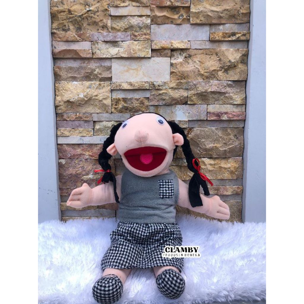 Boneka Muppet Dongeng Koko Cici | Boneka panggung 75 cm | Handpuppet Ventriloquist