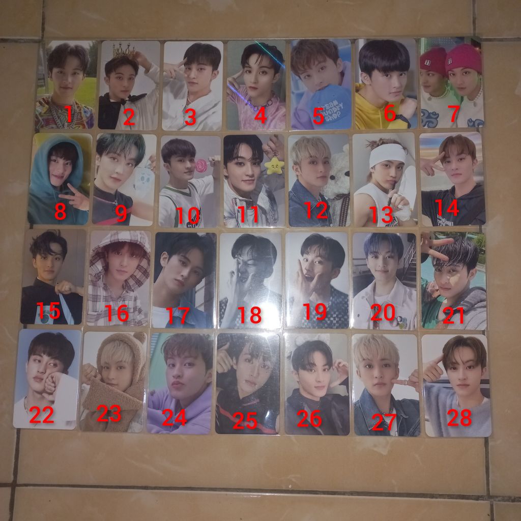 [Wajib Min take 2] Clearence Sell Official Photocard Aab Mark Helfut Mahkota Sg23 Topi Ncit Mirror 2