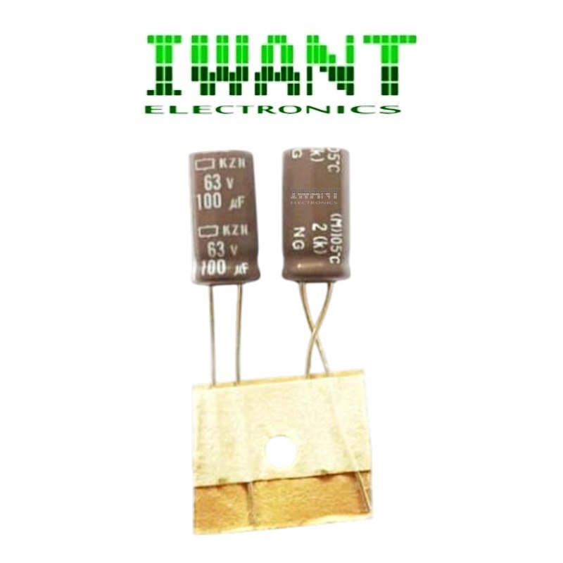 KAPASITOR ELKO 100UF 63V KAPASITOR 100UF 63V CAPASITOR ELCO 100UF 63V 105' KAPASITOR 100UF63V 105'