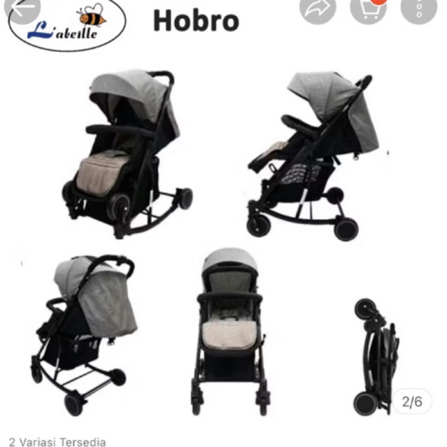 STROLLER LABEILE HOBRO GREY