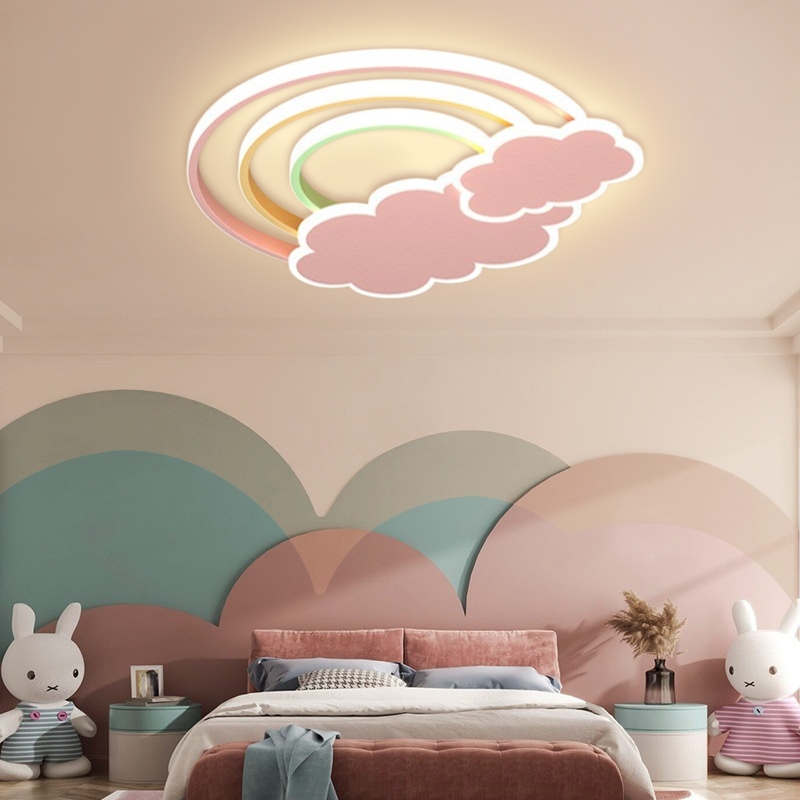 Best Sale Lampu Kamar Anak Kartun Rainbow&Awan Lampu Plafon Kamar Anak Lampu Hias Kartun Kamar Tidur