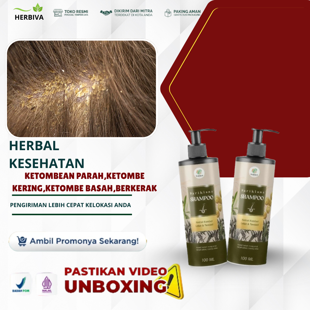 Shampo Bariklana Anti Ketombe Untuk Atasi Ketombe Parah Membandel,Ketombe Menahun,Ketombe Berkerak,K