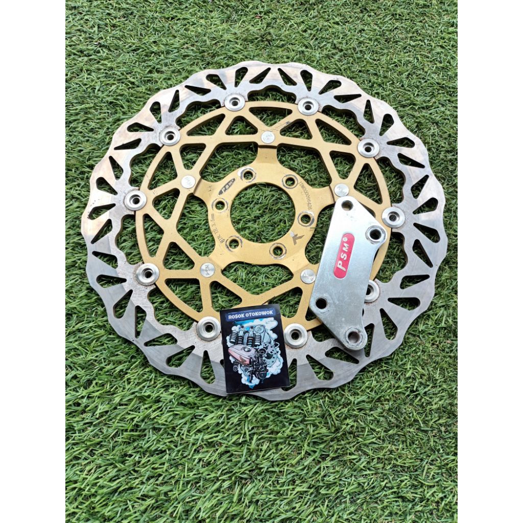 DISC BRAKE PIRINGAN CAKRAM DISC DEPAN PSM TURTLE FLOATING PNP TIGER LUBANG CAKRAM 6 TIREV UK 3.20 MM