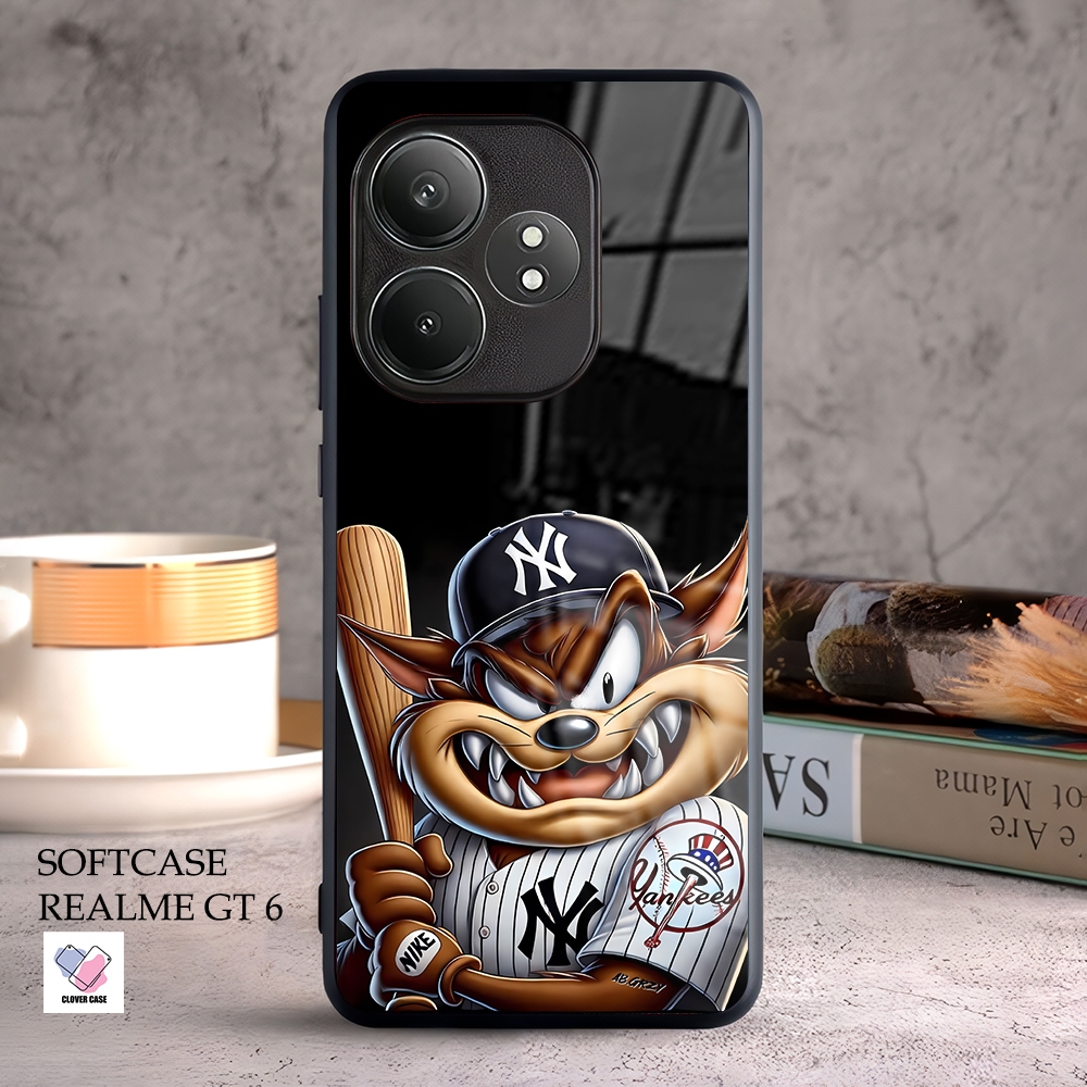 [AR93]  Case Glossy Case | REALME GT 6 | CASE KEKINIAN LUCU |  Casing Hp Kilau Motif TAZMANIA