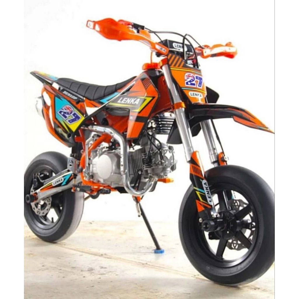 Motor Mini Trail 150CC SuperMoto Merk Lenka Ring 12 Mesin 4TAK