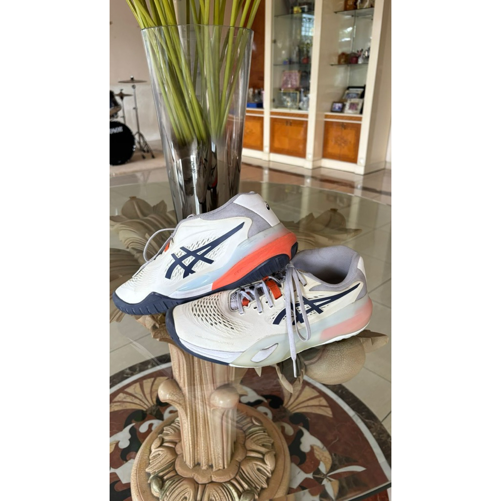 ASICS Gel Resolution 9 Sepatu Tenis Pria Size 41.5 | Second Original