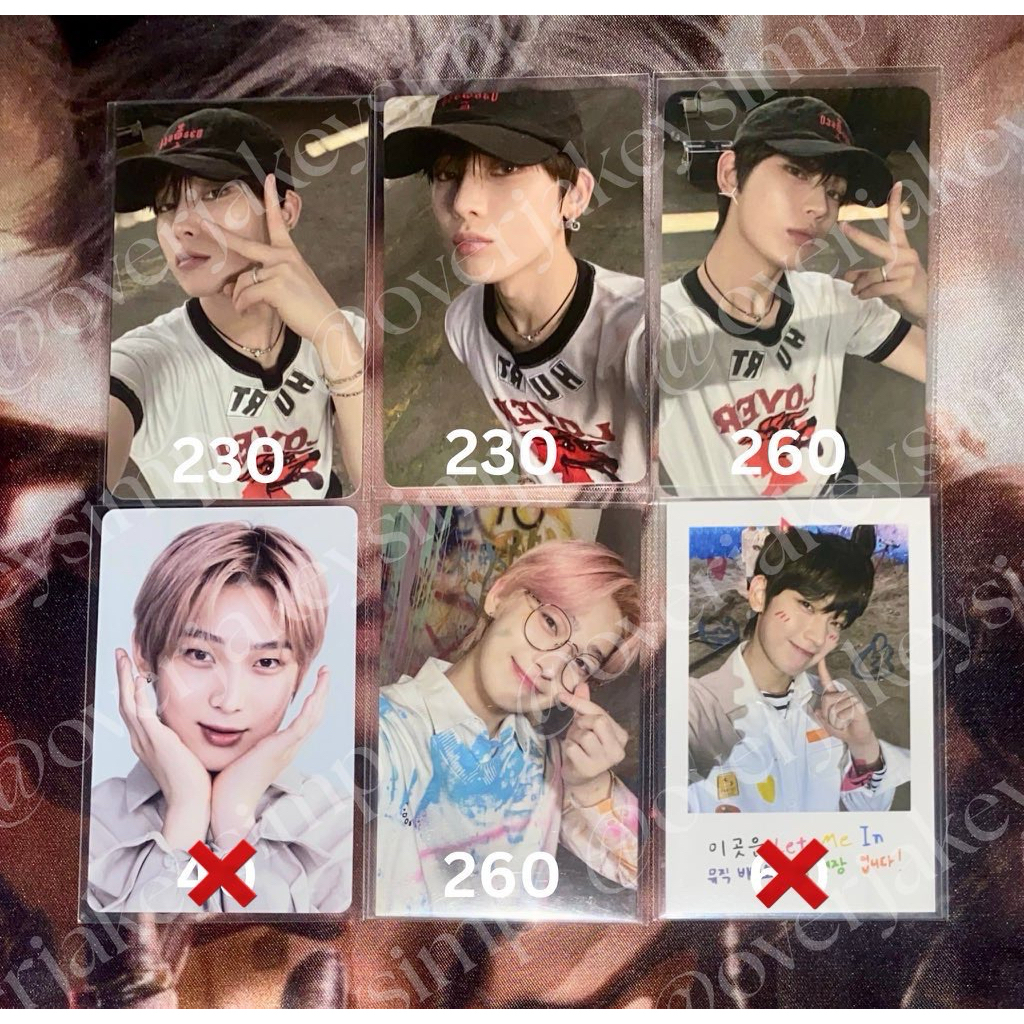 [TAKE ALL ONLY] SUNOO 1ST ENNIV PHOTOCARD BUNDLE TOPI HURT LOVER POB LD YZY
