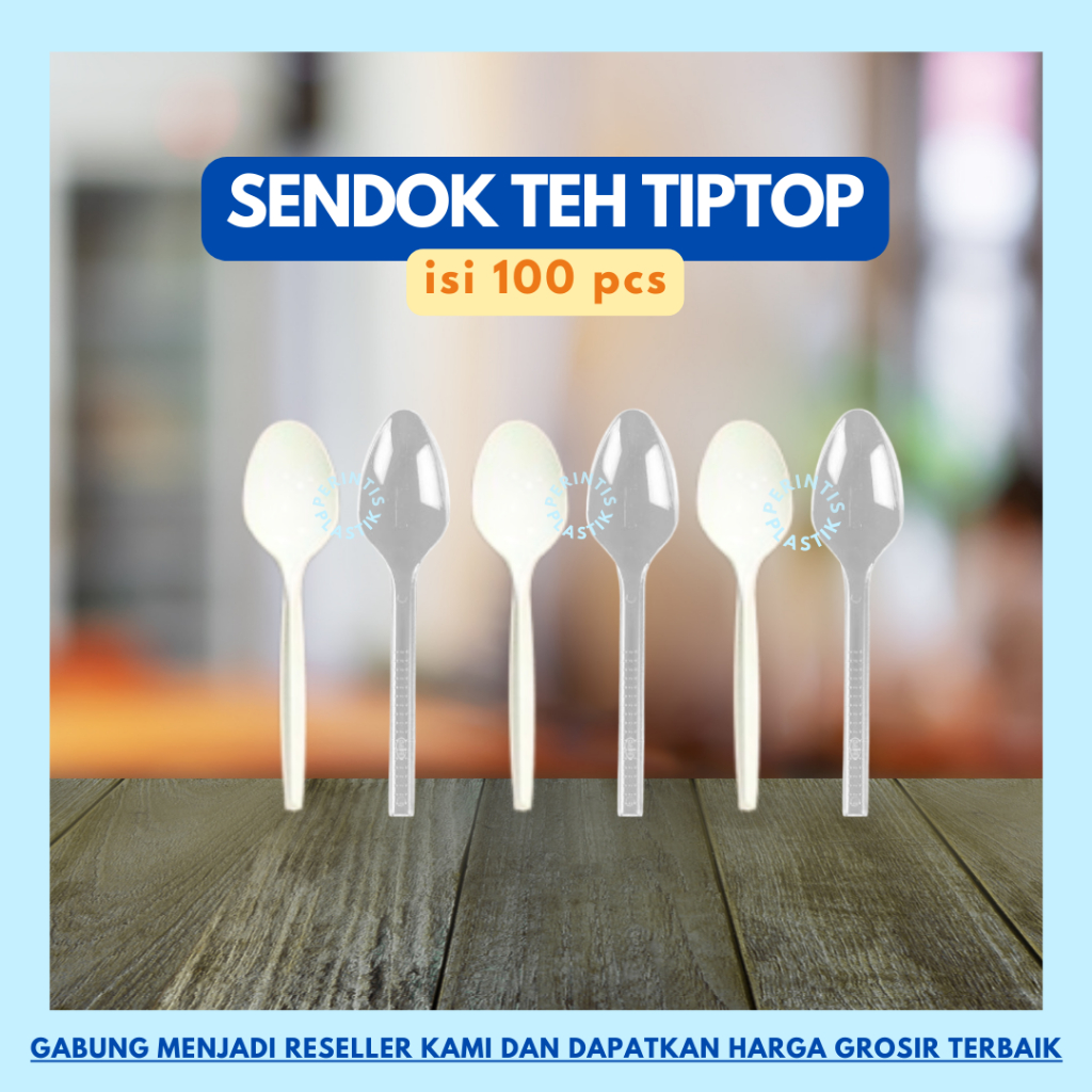 Sendok Teh Tiptop/Sendok Teh Putih/Sendok Teh Bening/ Sendok Pudding