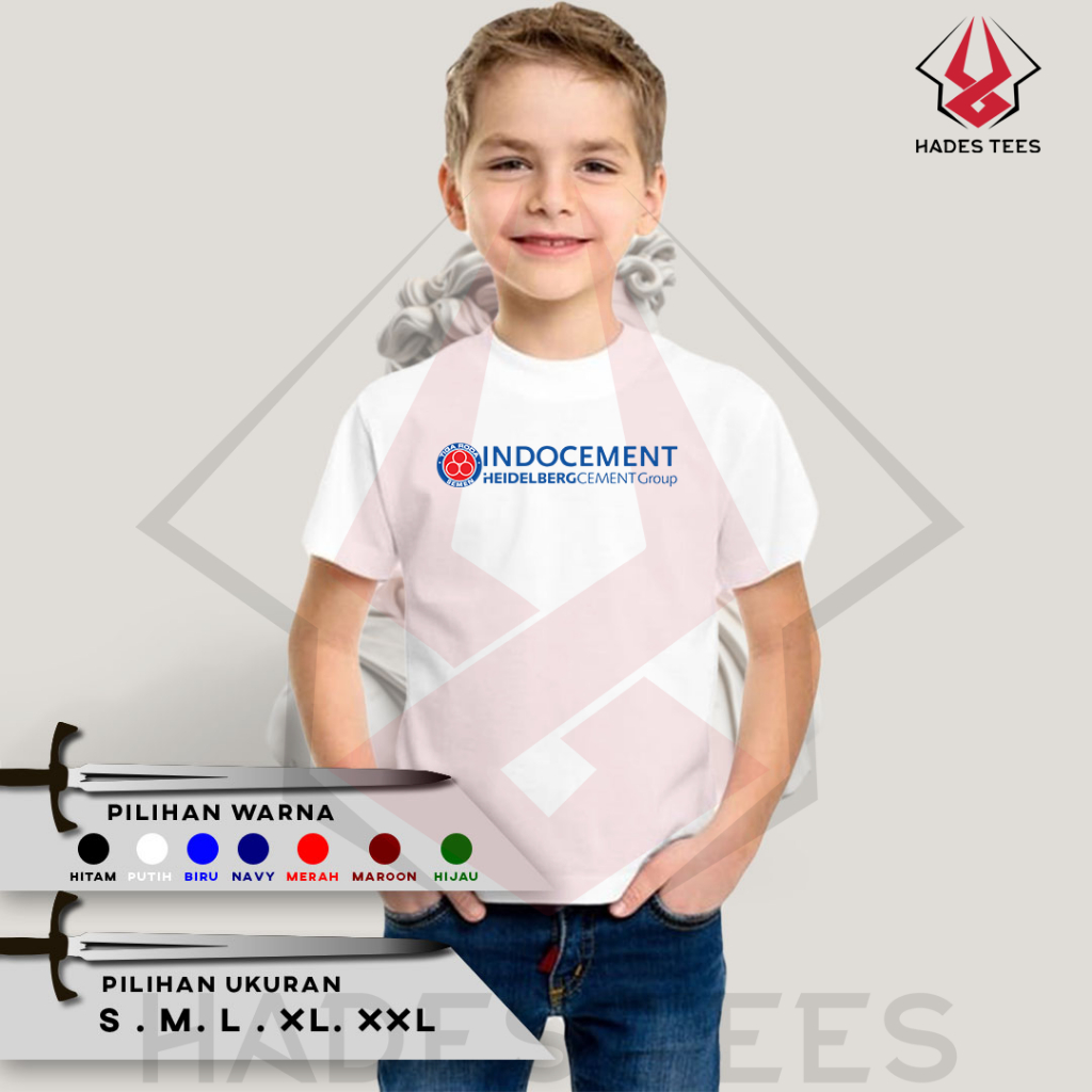 Kaos Baju ANAK Indocement Semen Tiga Roda Baju Perusahaan