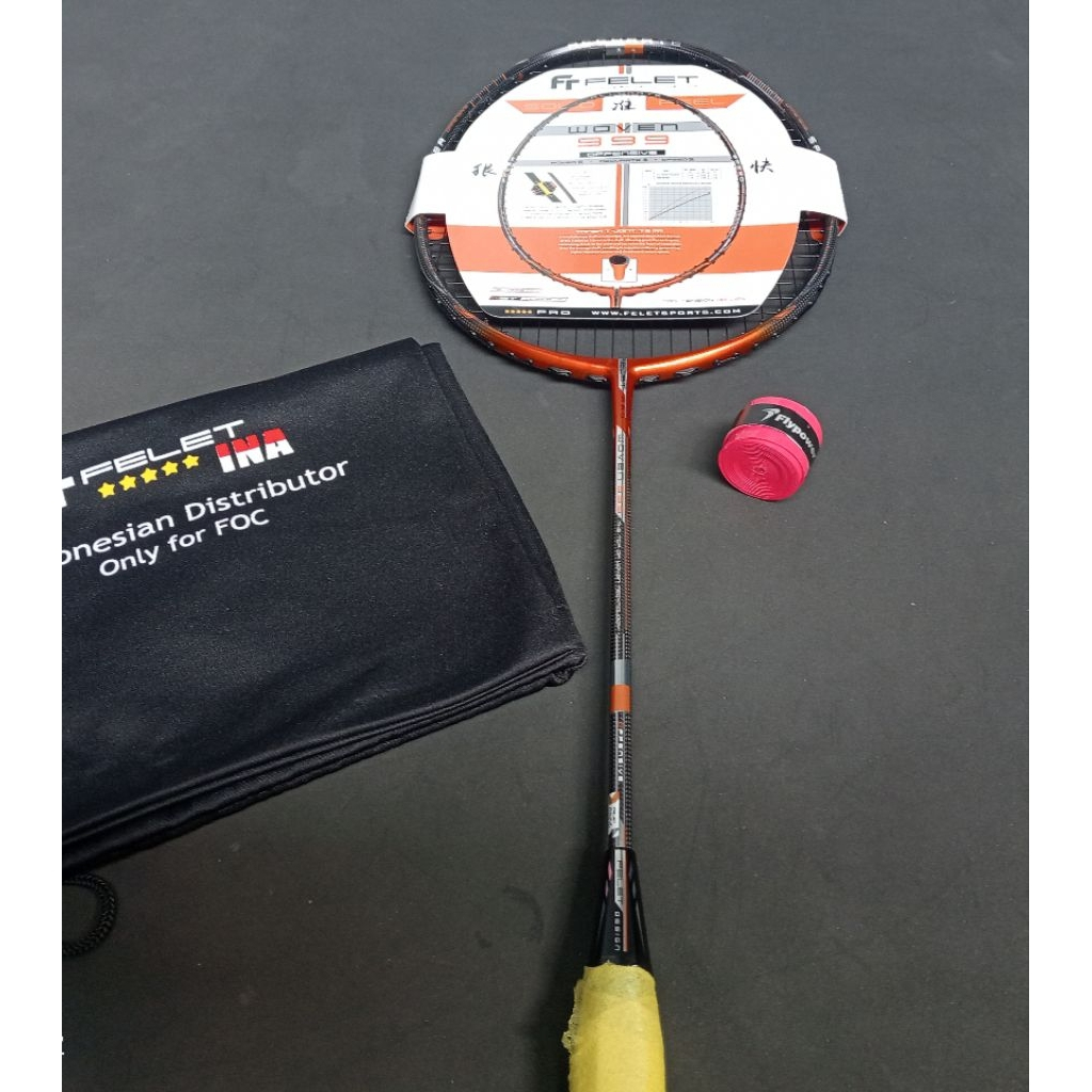 Raket badminton bulutangkis bekas second original felet pro woven 999