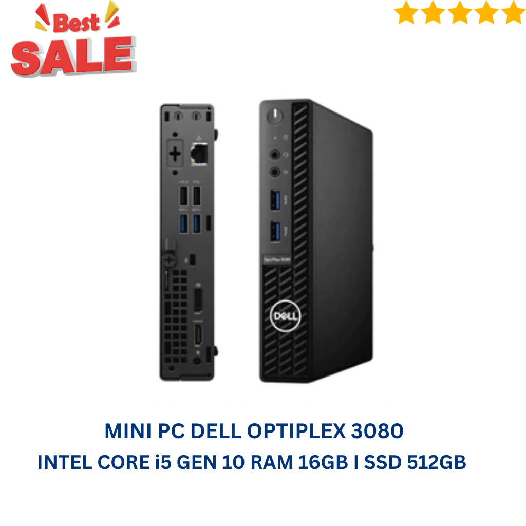 Mini PC Dell OptiPlex 3080 | Intel Core i5 Gen 10 | Ram 16 | Ssd 512GB