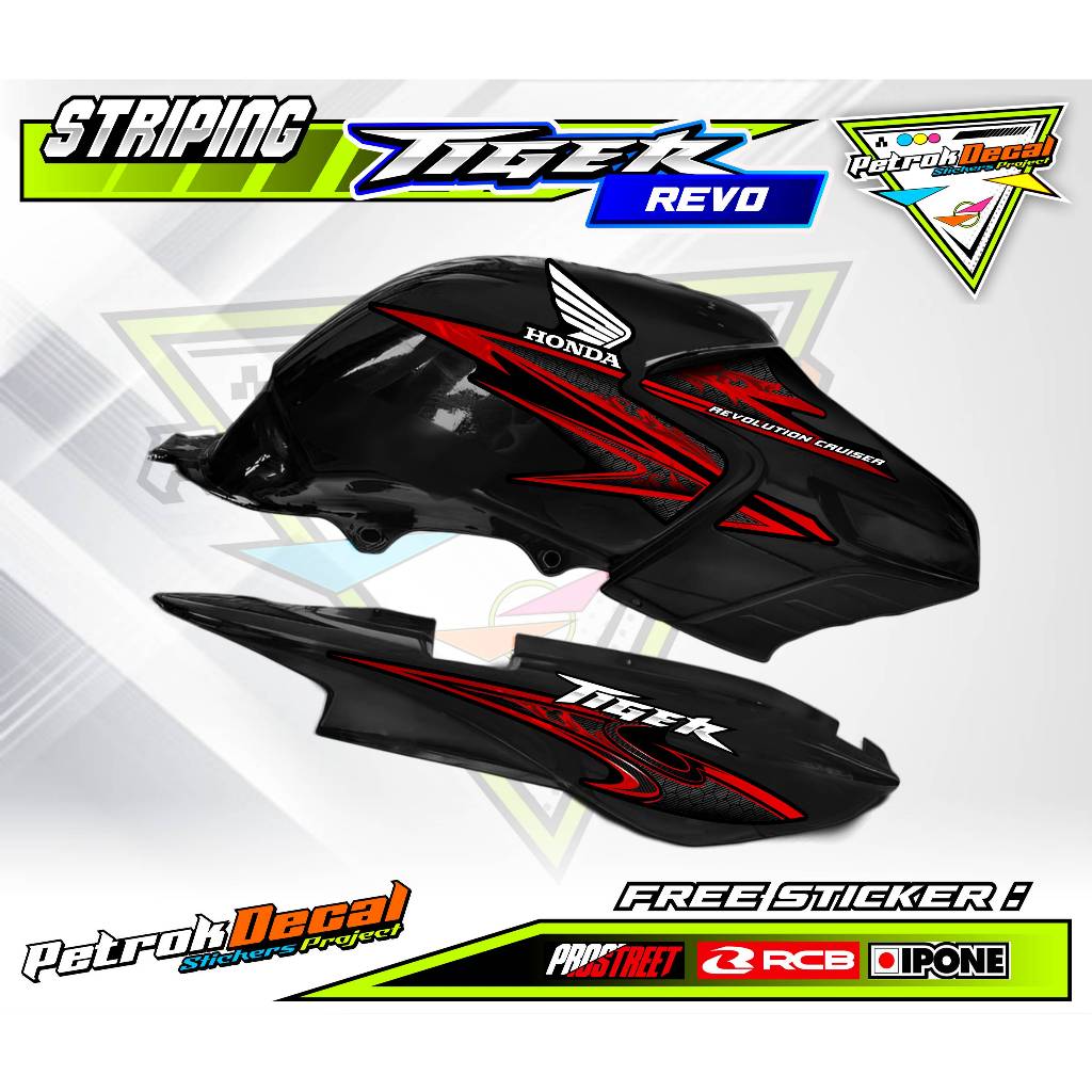 STRIPING VARIASI HONDA TIGER REVO / STICKER LIST VARIASI MOTOR HONDA TIGER REVO