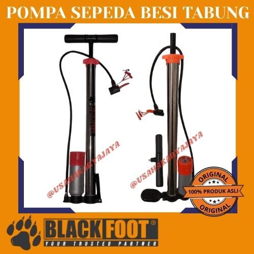 BLACKFOOT Pompa Sepeda Motor Tabung Besi 50CM/ Hand Pump/Pompa Ban Sepeda Manual 160PSI/ Pompa Angin