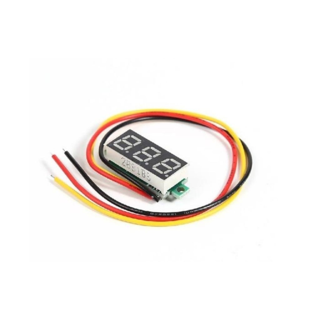 Voltmeter Digital DC 0.28 Inch 3 Kabel Wire
