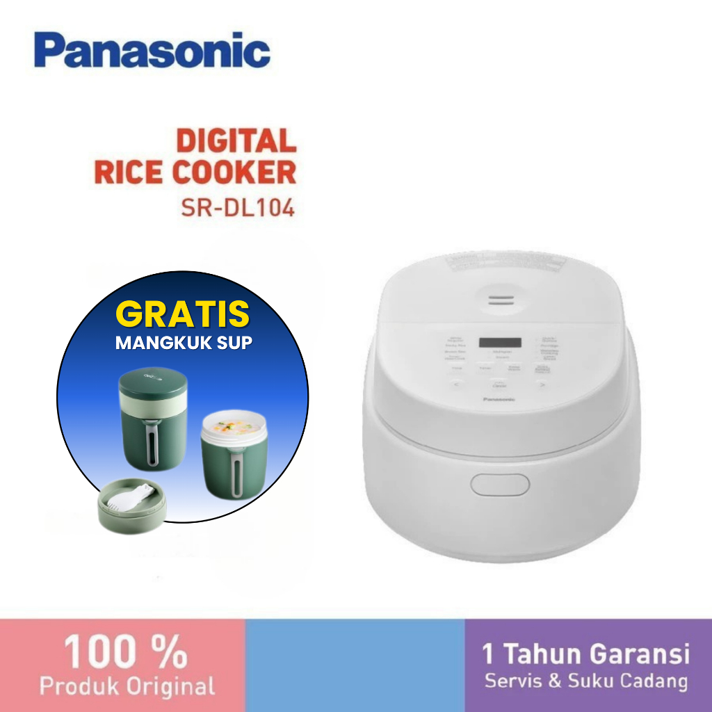 Panasonic SR-DL104WSR Penanak Nasi Microcomputer 1.0L Putih