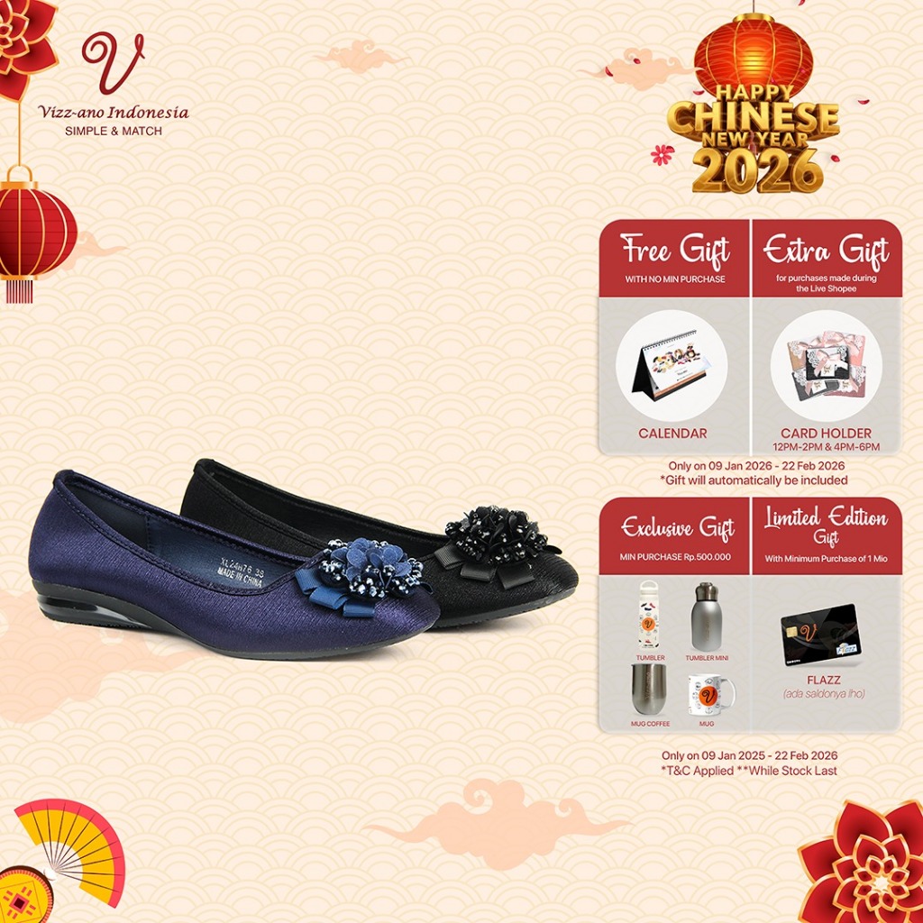 Vizzano Shoes Sepatu Flatshoes Wanita Design Lanesta