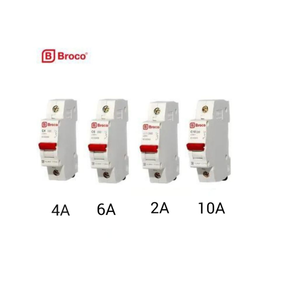 MCB - Broco MCB 1P 2A 4A 6A 10A