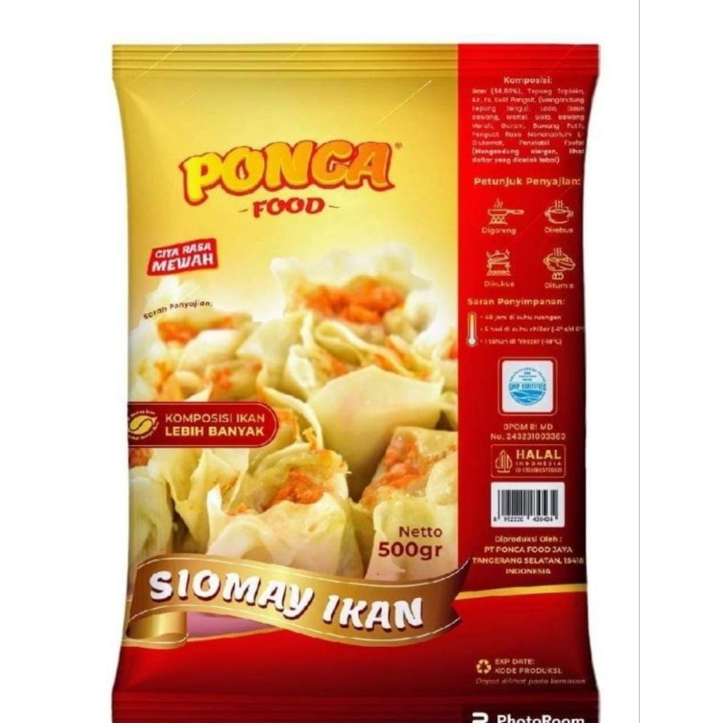 Ponca Siomay Ikan Isi 20 Kemasan 500gr