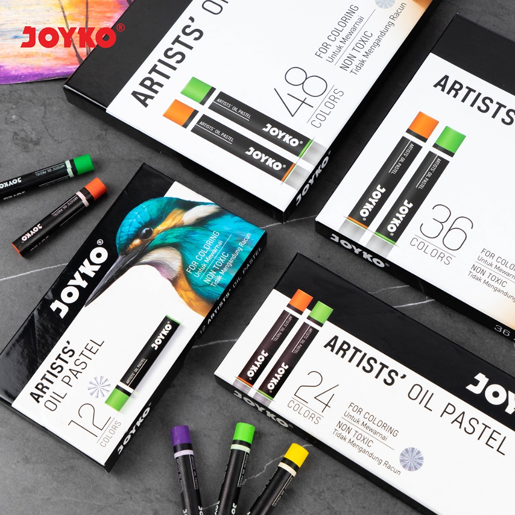 [SET] JOYKO Artist Oil Pastel Krayon Minyak 12 Warna, 24 Warna, 36 Warna, 48 Warna