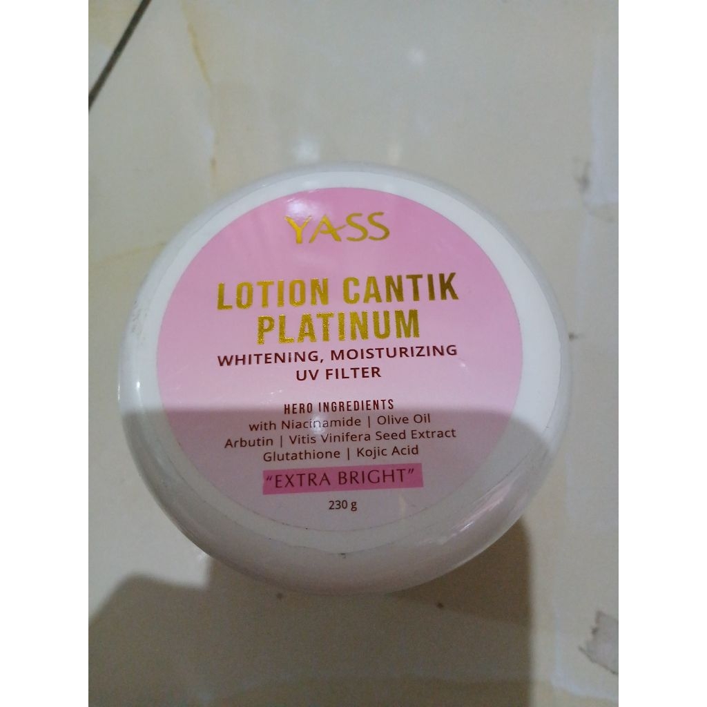 YASS Lotion Platinum/Handbody Pemutih
