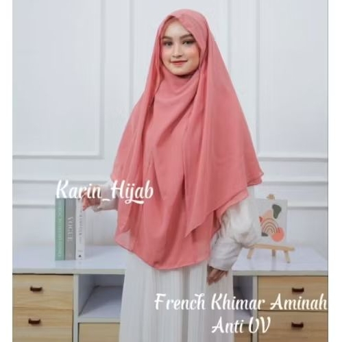 KHIMAR NIQAB AMINAH • KHIMAR CADAR TALI • KHIMAR DAILY INSTAN BERGO SYARI CERUTI BY_KarinHijab