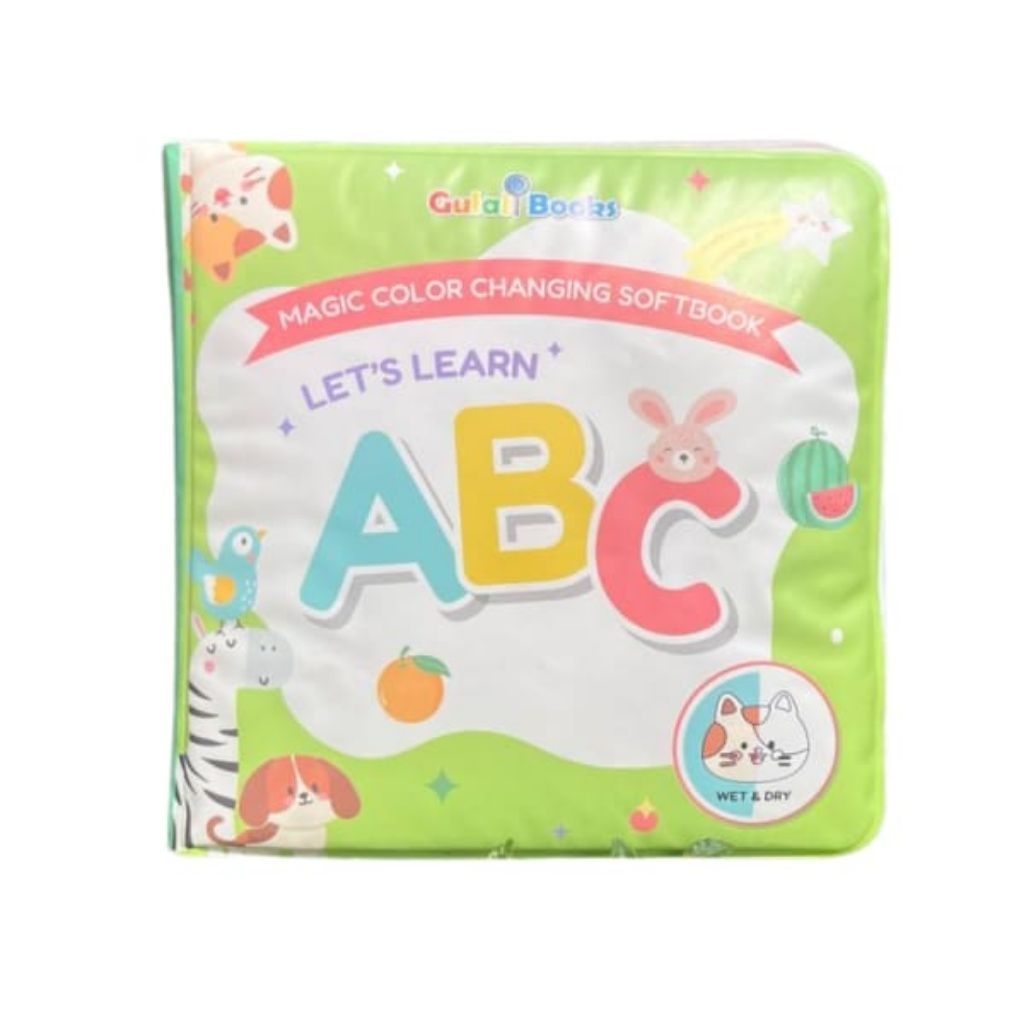 Buku Let's Learn ABC Gulalibook/Bathbook Anak/Buku Belajar Anak/Buku Edukasi Anak/Buku Anak