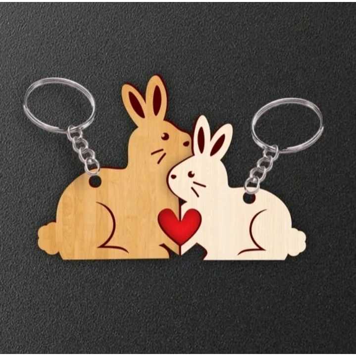 GANTUNGAN KUNCI COUPLE KARAKTER CUSTOM