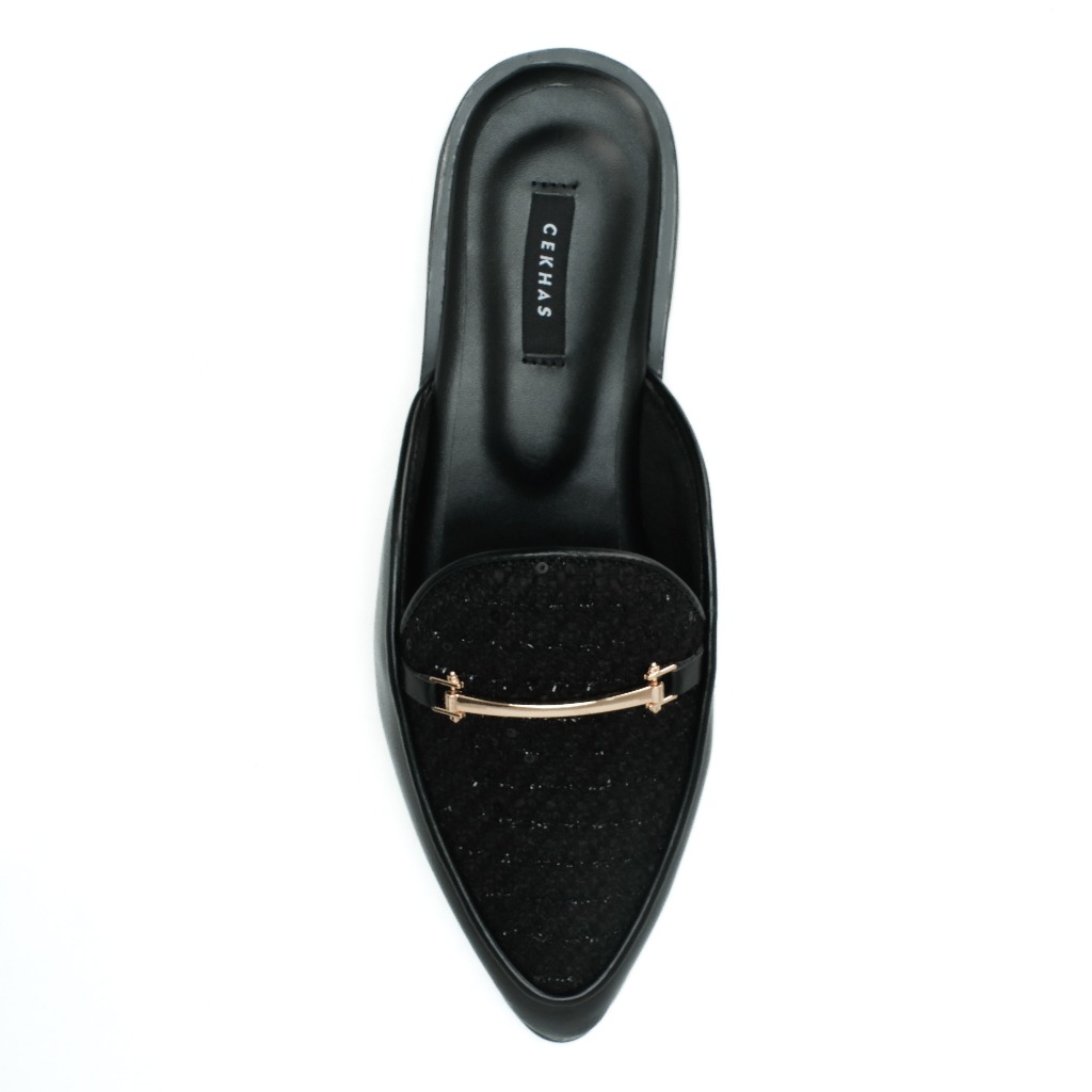 Cekhas - Diva Black Mules Wanita