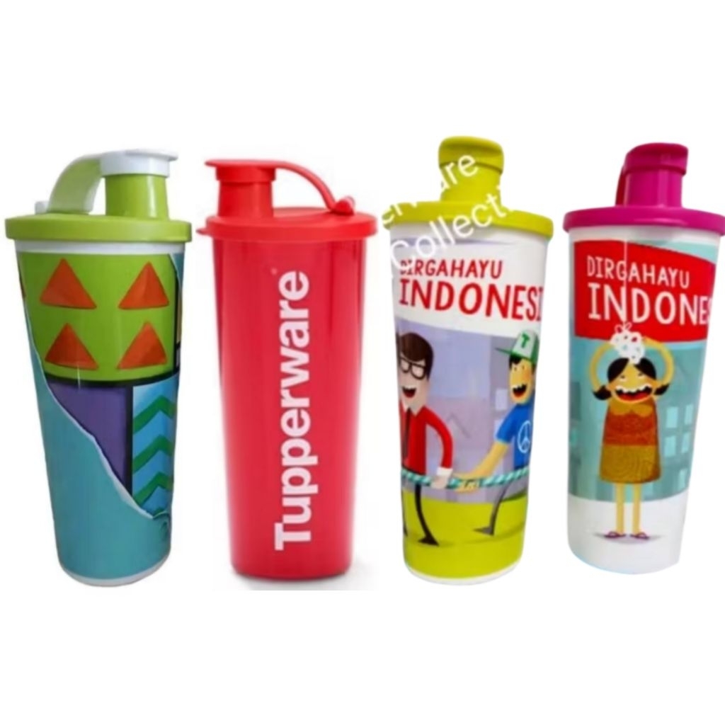 Tupperware Giant Tumbler 470ml tutup flip 1pc 470 ml Gelas air Besar wadah tempat bawa bekal botol m