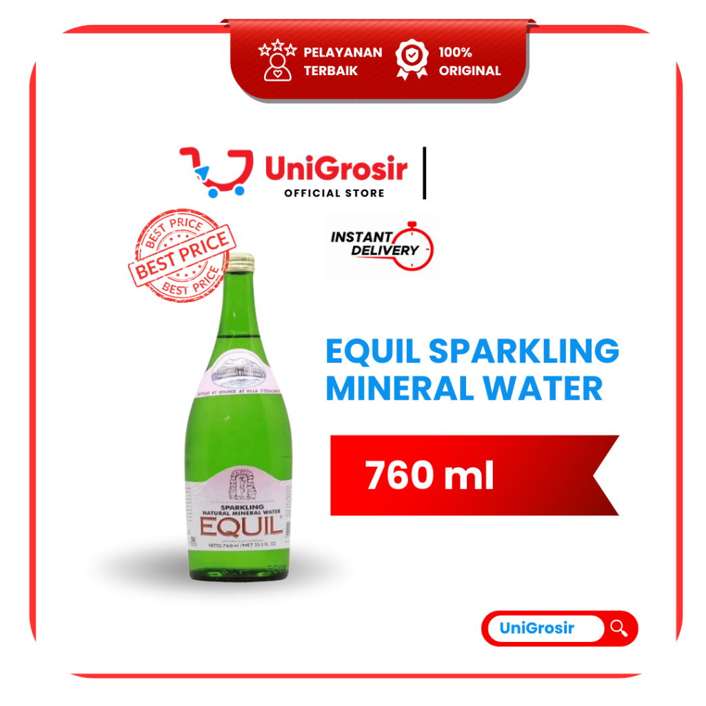 [UniGrosir] EQUIL SPARKLING MINERAL WATER AIR SODA ~ 760 ml