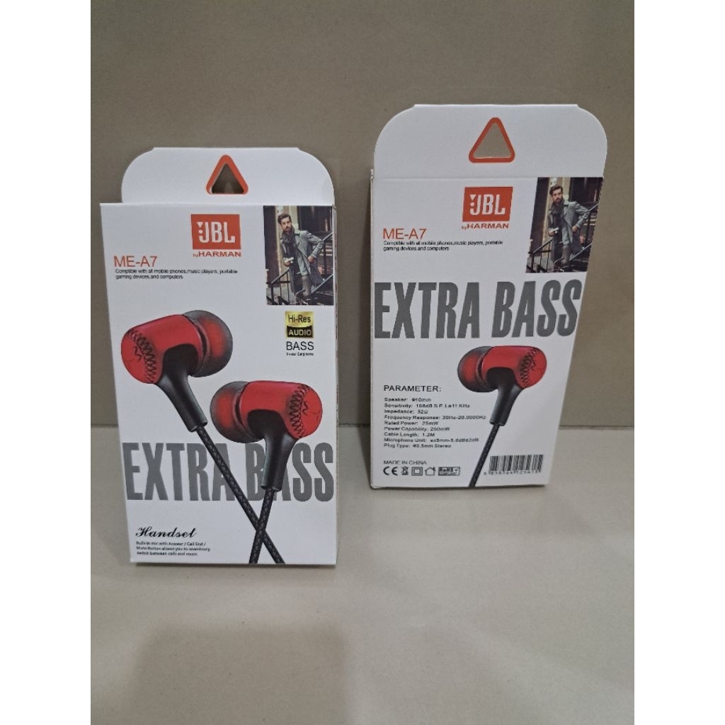 Headset Handsfree JBL ME-A7 HF Audio Earphone Headphone Headset JBL ME-A7