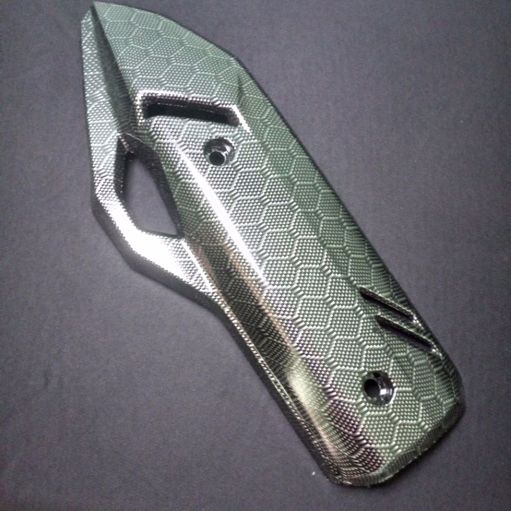 Tameng Knalpot Cover Muffler Carbon Motif Hexagonal PCX 160