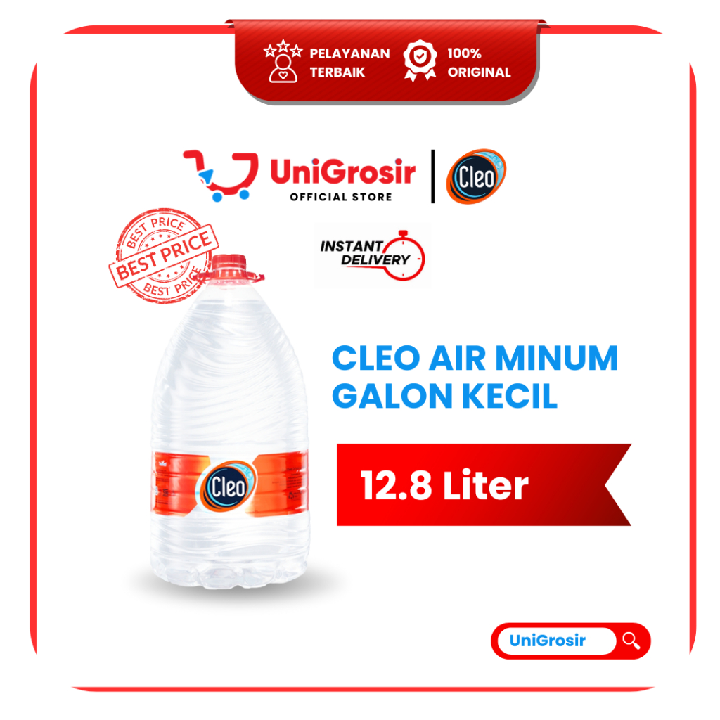 [UniGrosir] CLEO AIR MINUM GALON KECIL ~ 12.8 Liter