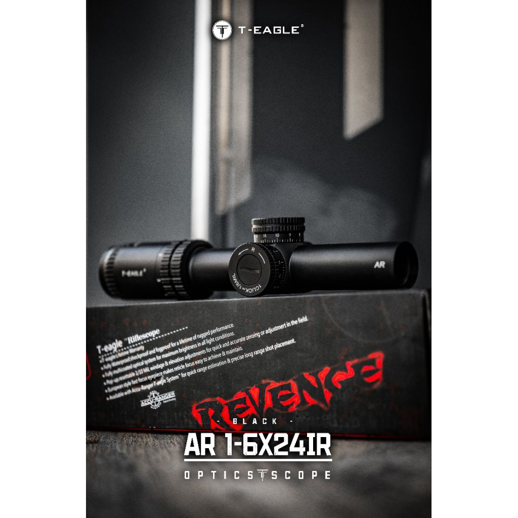 Teleskop buntung T-eagle AR 1-6x24 ir