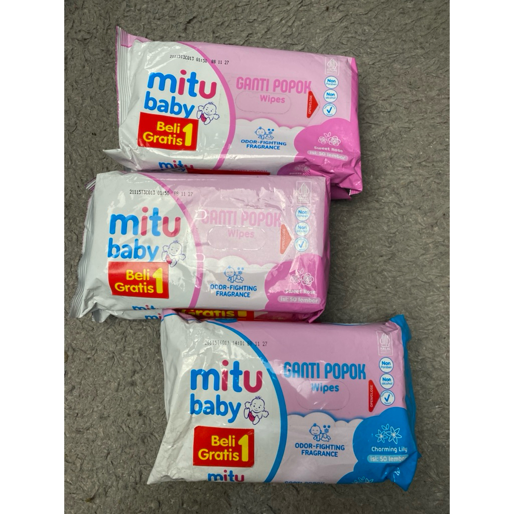 Tissue basah Mitu Baby Buy 1 get 1