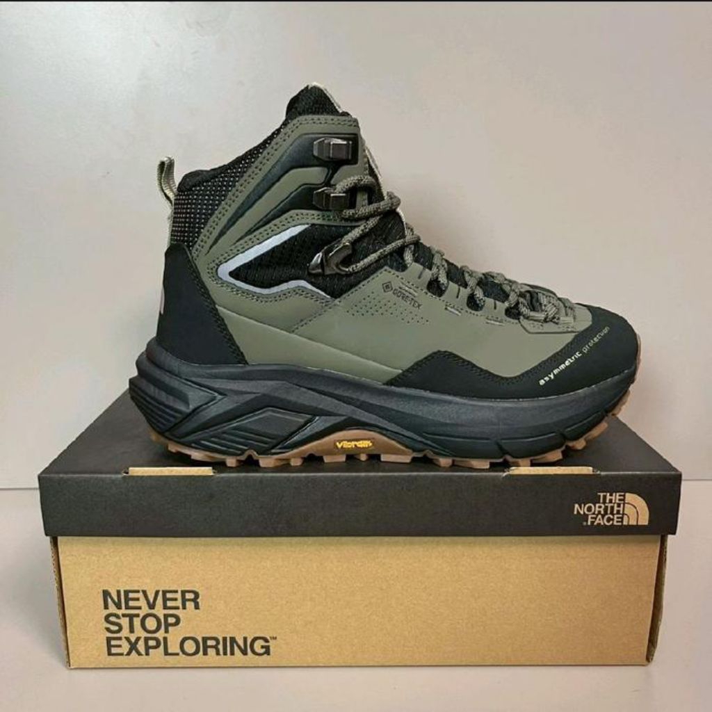 Sepatu Hiking TNF Mid Goretex Colorways - Grey/Black Outdoor Gunung