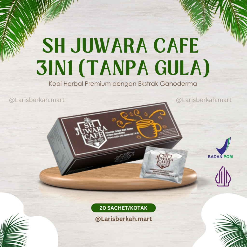 Kopi Juwara Shuang Hor 3in1 (Pahit) - 20 Sachet/Box