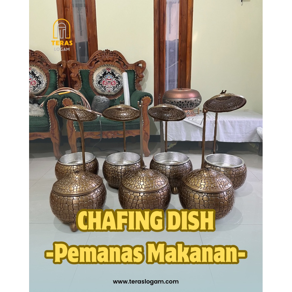 chafing dish kuningan antik VIP