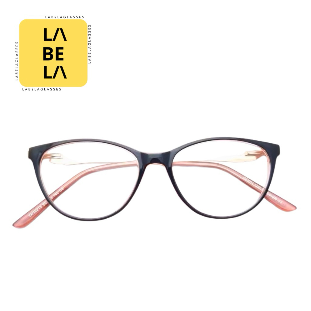 Labela - Kacamata Anti Radiasi Cat Eye 19215 + Gratis Ganti Lensa Blueray Frame Minus Kacamata Norma