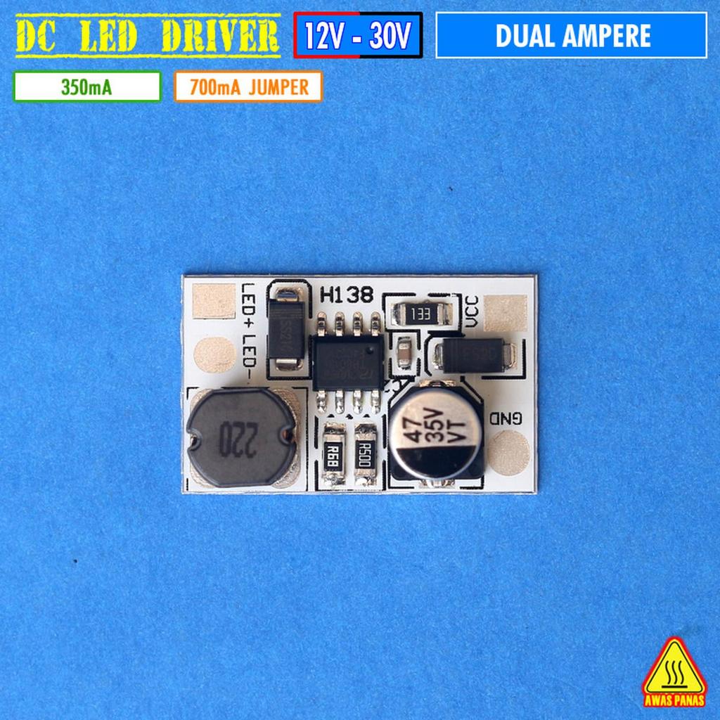 Dual Ampere 350mA 700mA Mini Driver LED 1W 3W HPL Taiwan Epistar BrightLux CREE OSRAM IR AKI DC 12V 