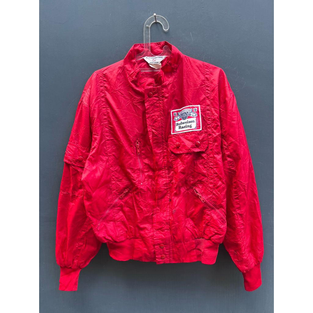 jaket vintage budweiser racing