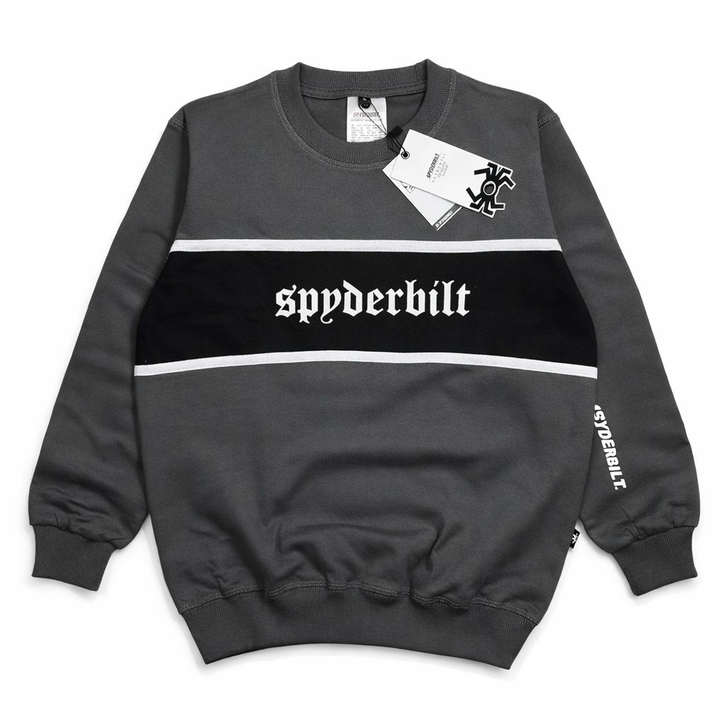 Sweater Spyderbilt Anak anak Abu tua Kombinasi 01137