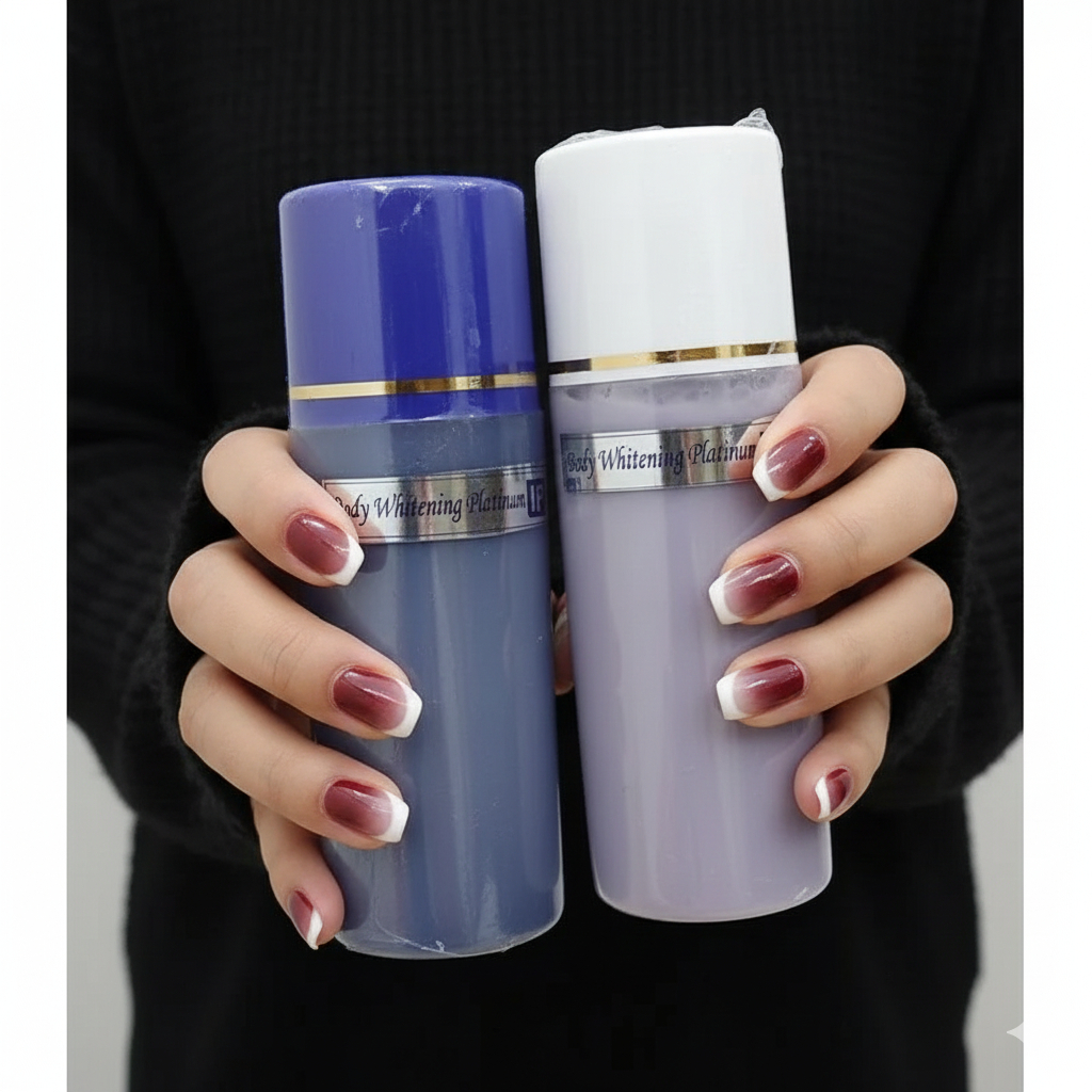 ( 1 paket )HB PLATINUM IP LOTION MALAM SIANG WHITENING PLATINUM IP SKINCARE ORIGINAL BODY LOTION